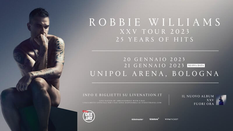 Robbie Williams raddoppia a Bologna